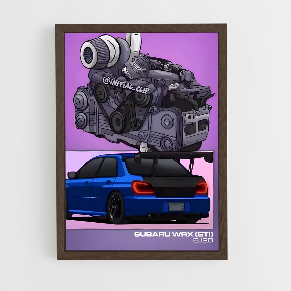 Poster sublime Wrx sti – affiche Subaru (vue 5)